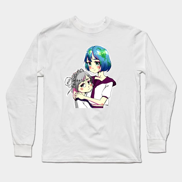 Earth-chan Long Sleeve T-Shirt by DäyteGroshi